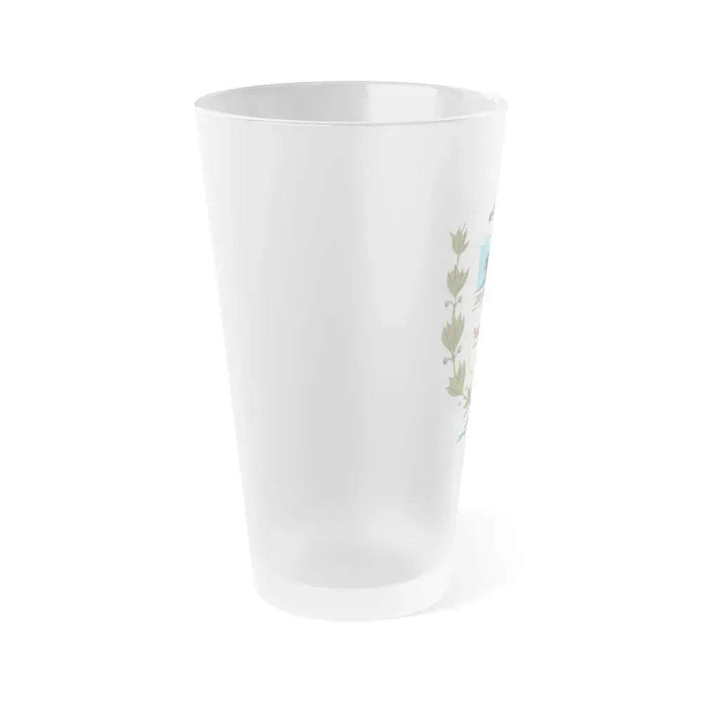 Coat of arms of Rio Negro Department - Frosted Pint Glass 16oz - Go Mug Yourself