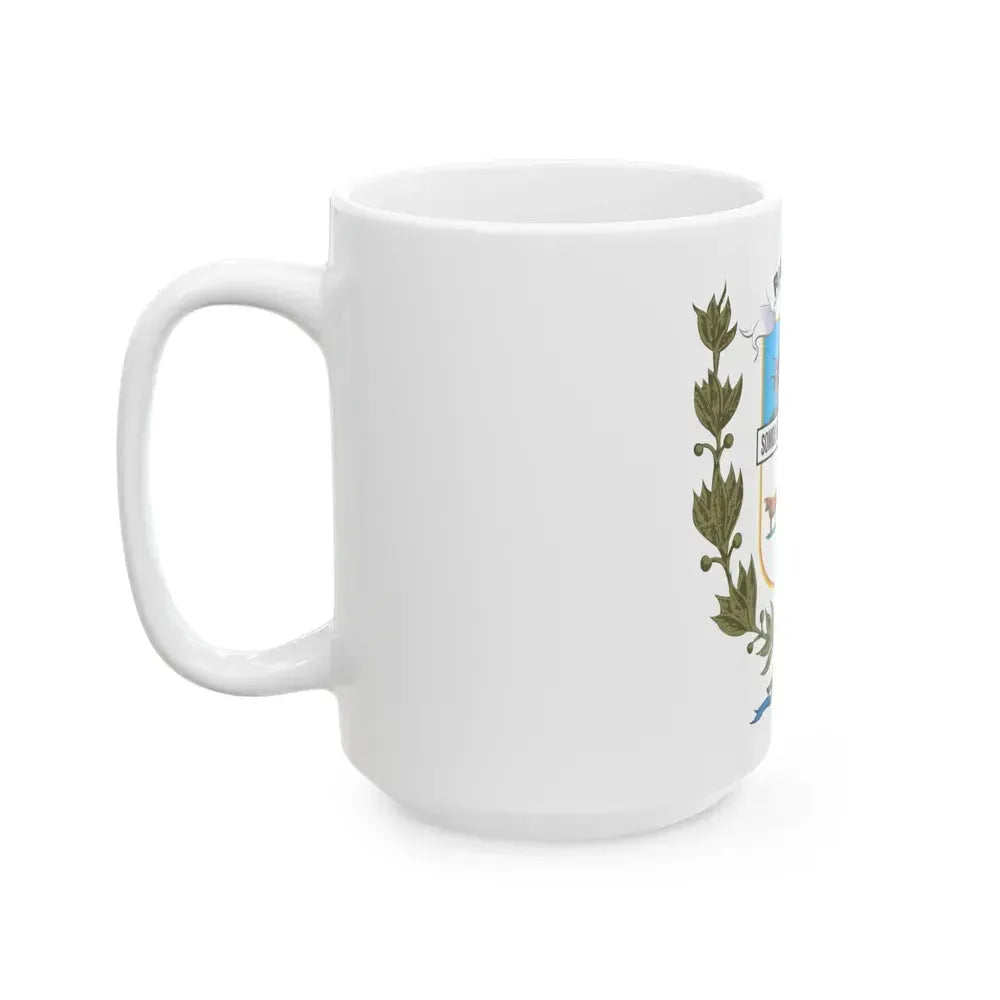 Coat of arms of Rio Negro Department - White Coffee Mug - Go Mug Yourself