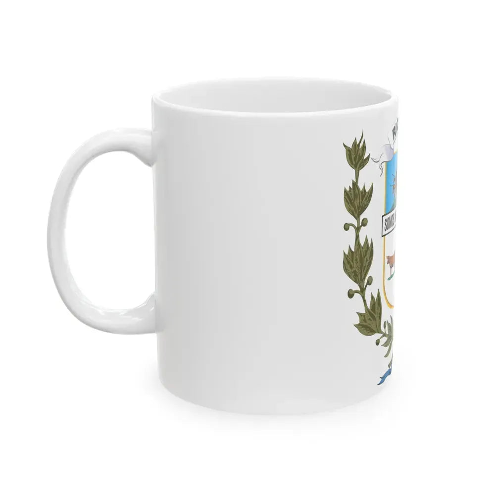 Coat of arms of Rio Negro Department - White Coffee Mug - Go Mug Yourself