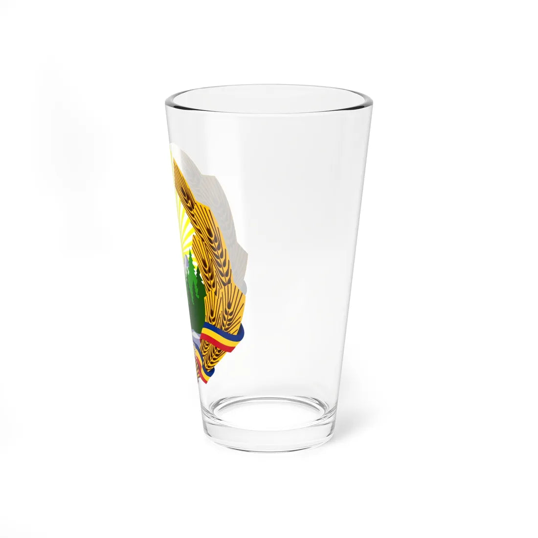 Coat of arms of Romania 1948-1952 (Oman) (Coat of Arms) Pint Glass 16oz - Go Mug Yourself