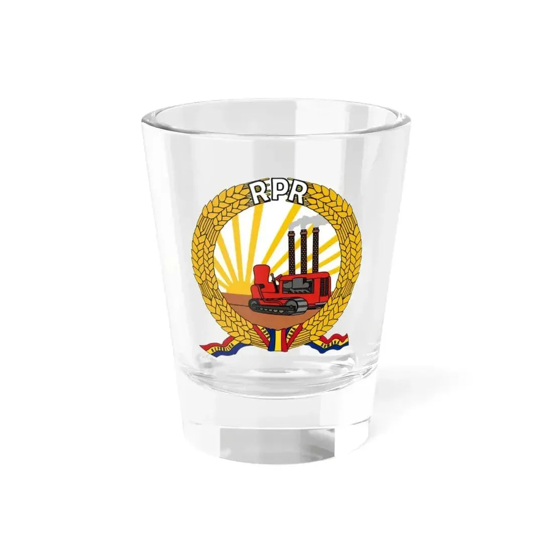 Coat of arms of Romania (January-March 1948) - Shot Glass 1.5oz 1.5oz - Go Mug Yourself
