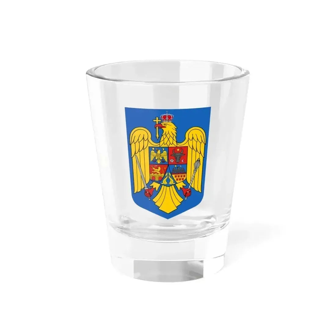 Coat of arms of Romania - Shot Glass 1.5oz 1.5oz - Go Mug Yourself