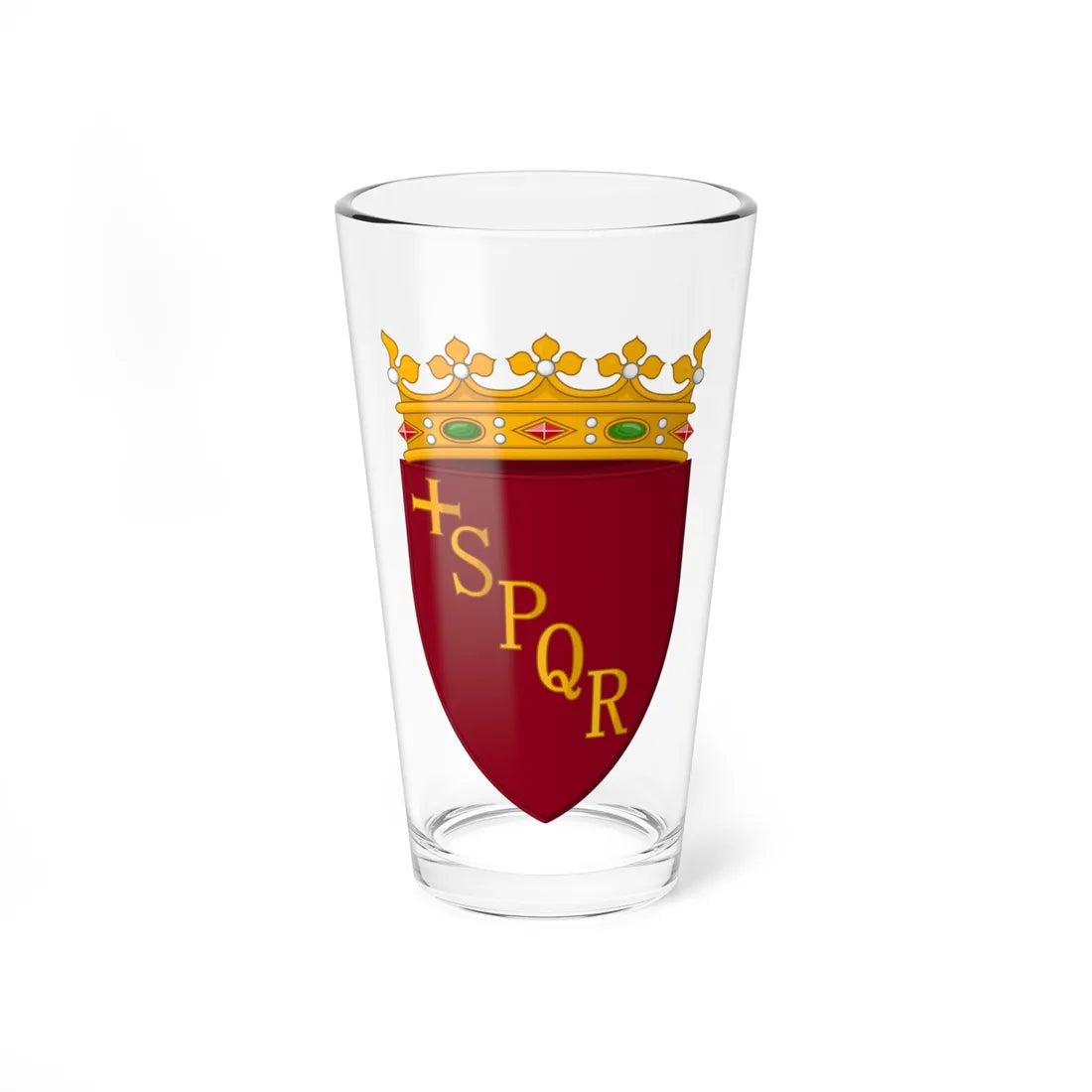 Coat of arms of Rome (Italy) (Coat of Arms) Pint Glass 16oz 16oz - Go Mug Yourself