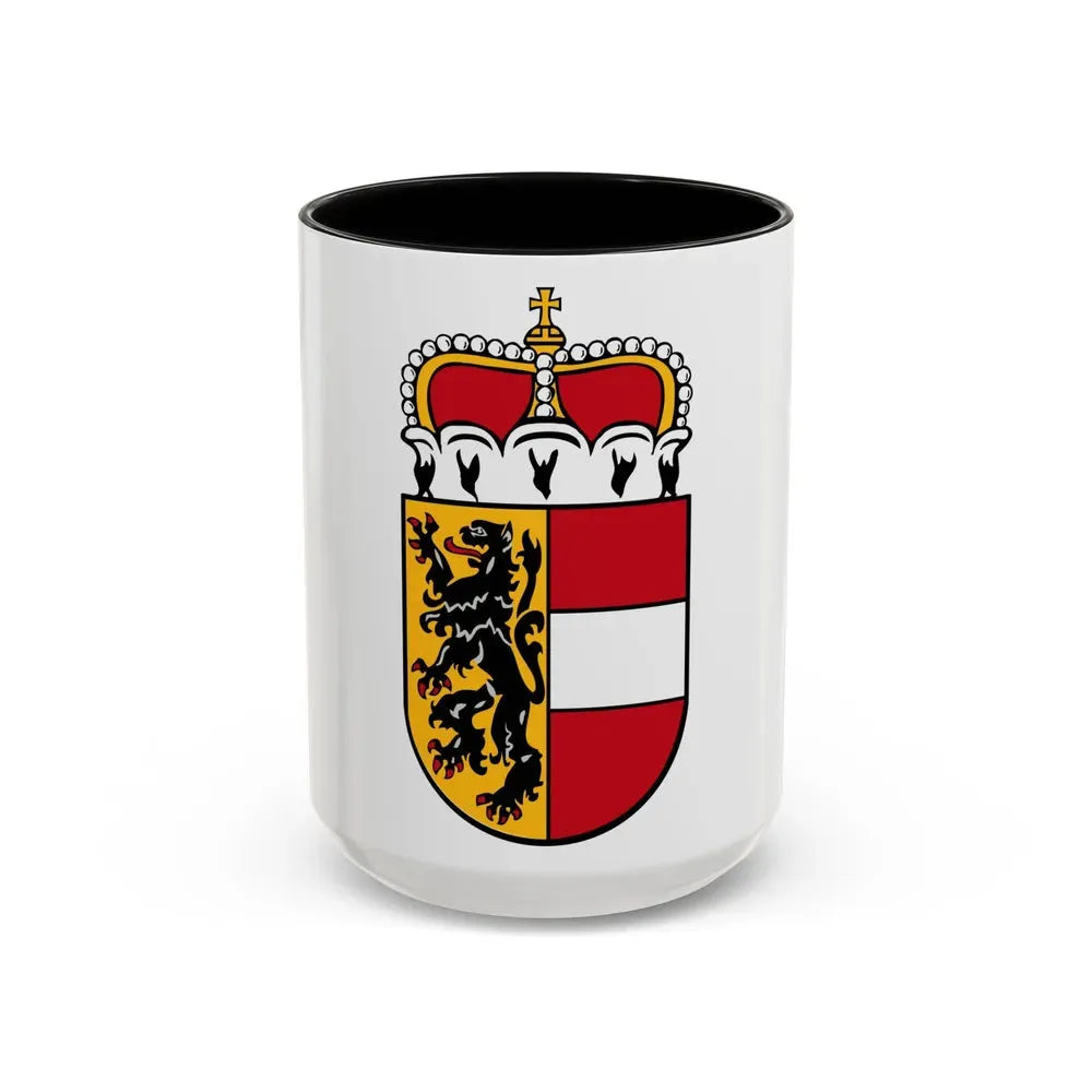 Coat of Arms of Salzburg Austria - Accent Coffee Mug 15oz Black - Go Mug Yourself