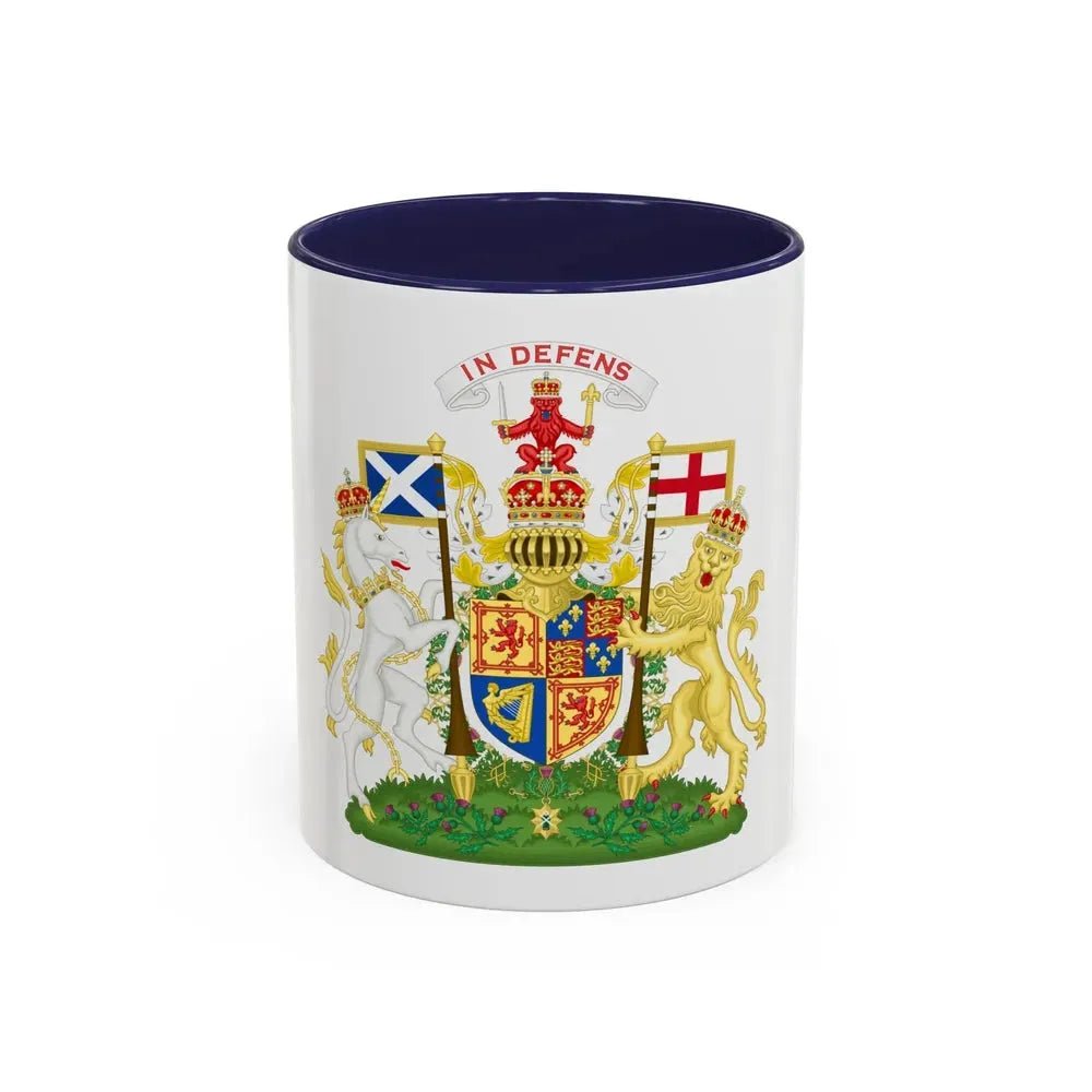 Coat of Arms of Scotland (1603-1649) - Accent Coffee Mug 11oz Navy - Go Mug Yourself