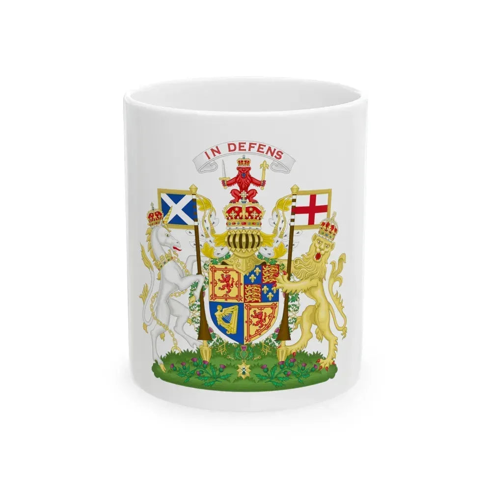 Coat of Arms of Scotland (1603-1649) - White Coffee Mug 11oz - Go Mug Yourself