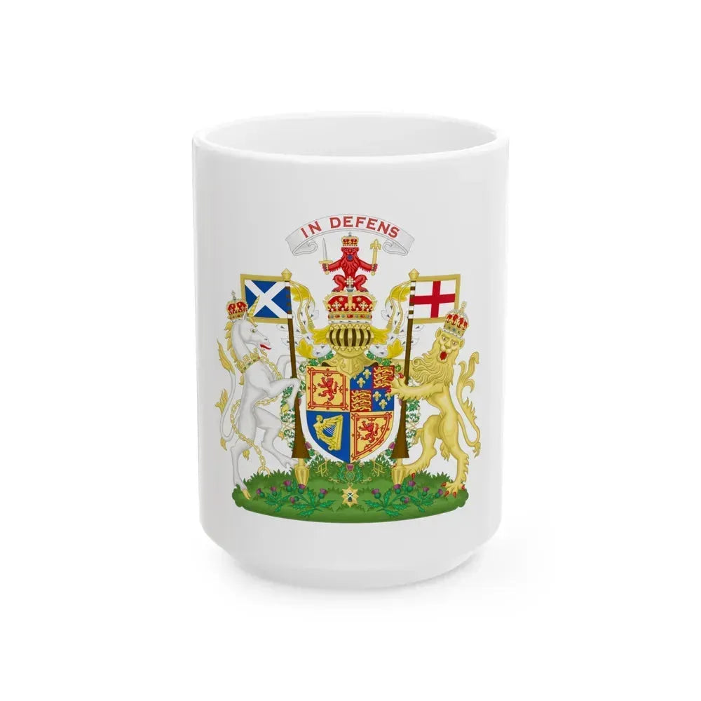 Coat of Arms of Scotland (1603-1649) - White Coffee Mug 15oz - Go Mug Yourself