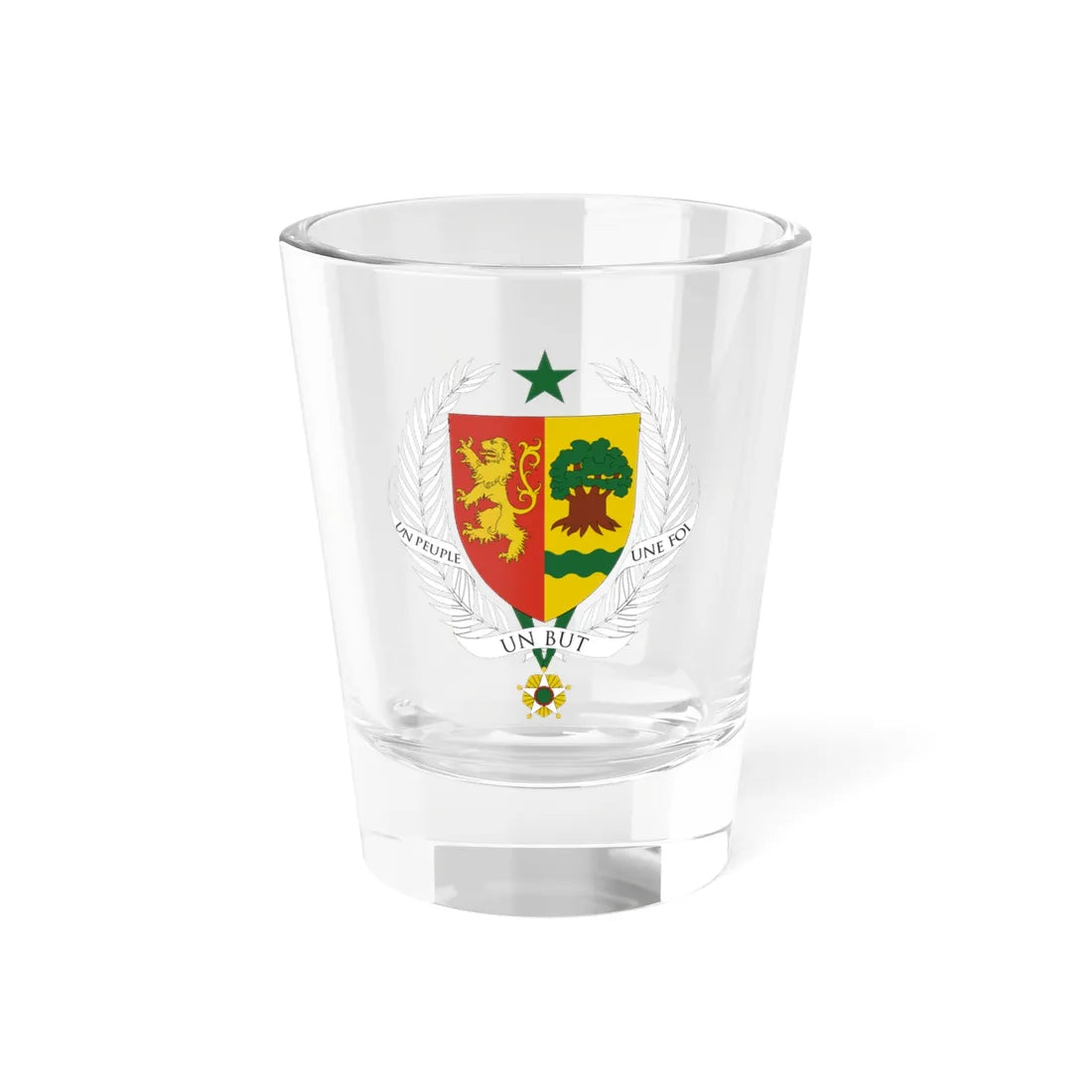 Coat of arms of Senegal (Spain) (Coat of Arms) Shot Glass 1.5oz - Go Mug Yourself