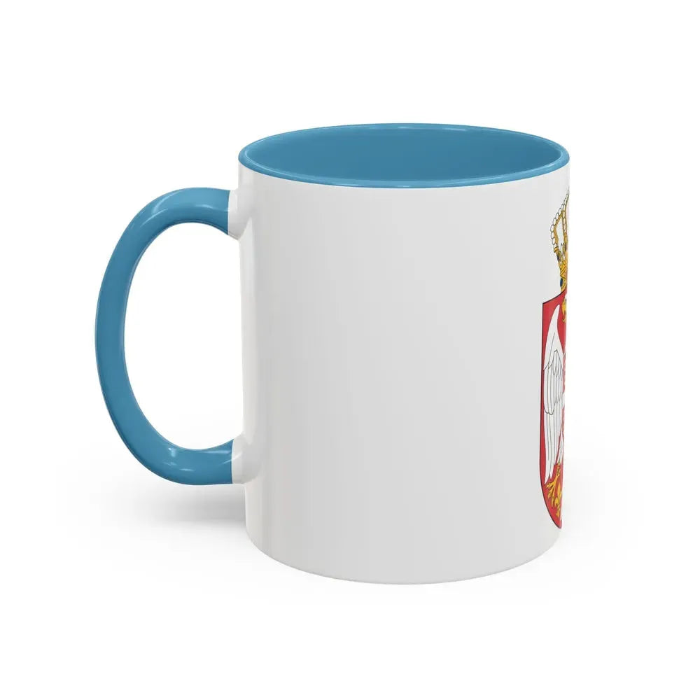 Coat of arms of Serbia 2 - Accent Coffee Mug - Go Mug Yourself