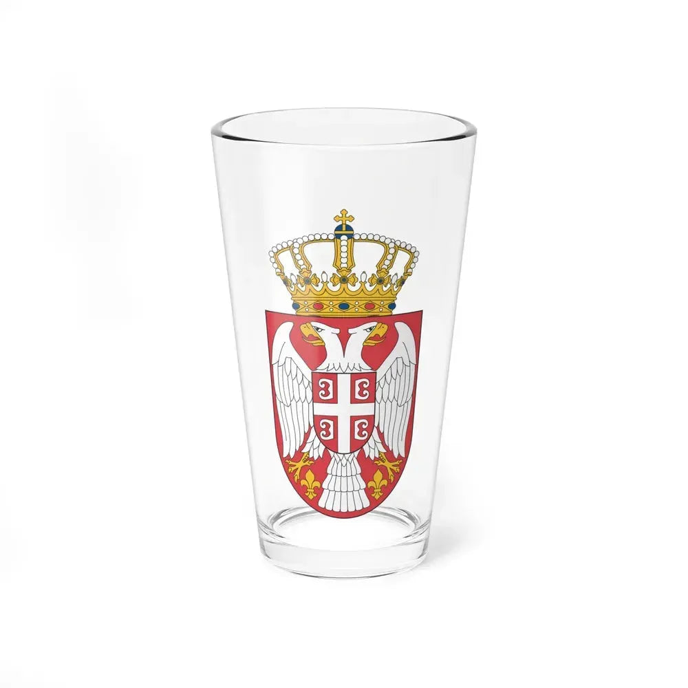Coat of arms of Serbia 2 - Pint Glass 16oz 16oz - Go Mug Yourself