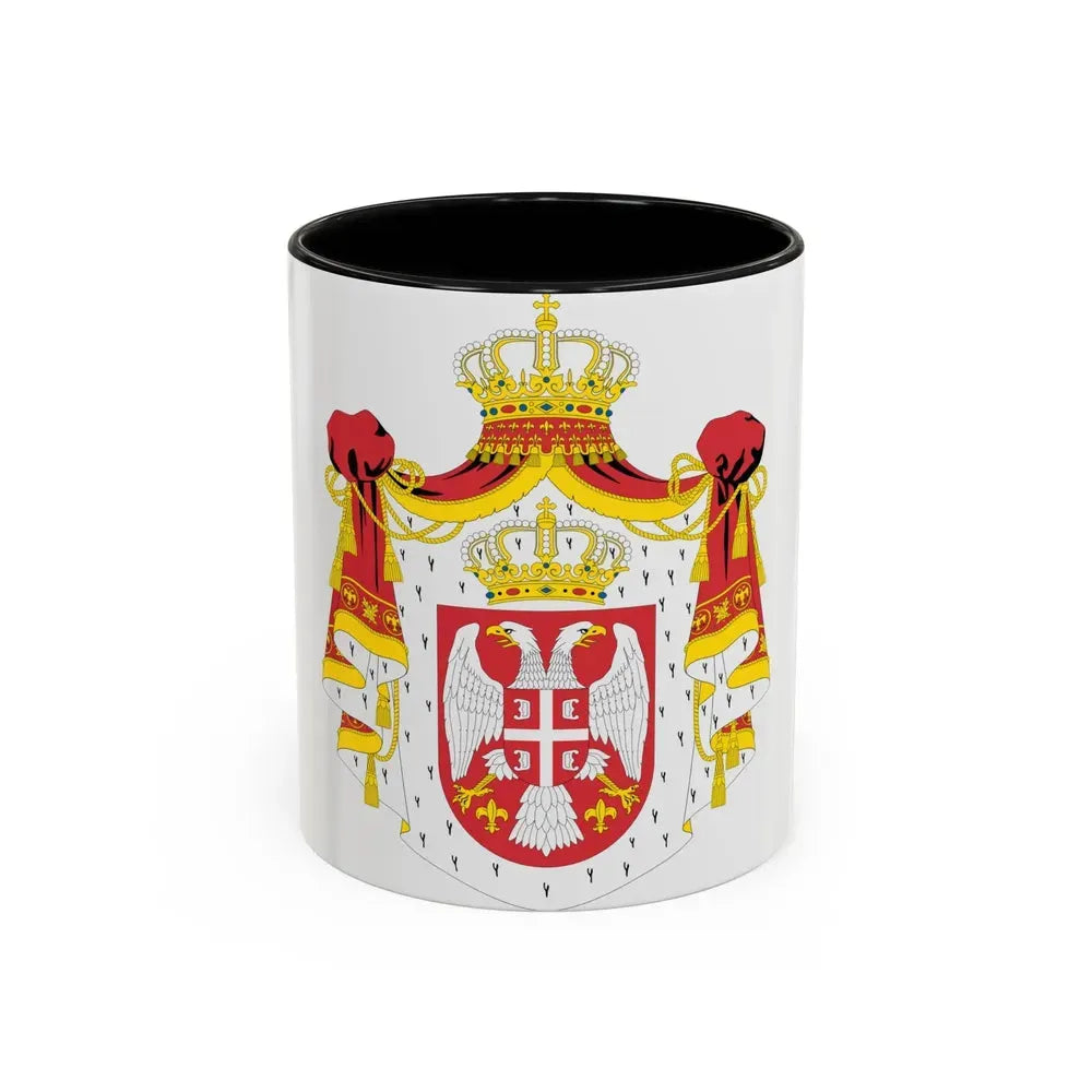 Coat of arms of Serbia (2004-2010) - Accent Coffee Mug 11oz Black - Go Mug Yourself