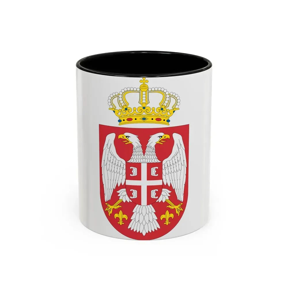 Coat of arms of Serbia small (2004 - 2010) - Accent Coffee Mug 11oz Black - Go Mug Yourself