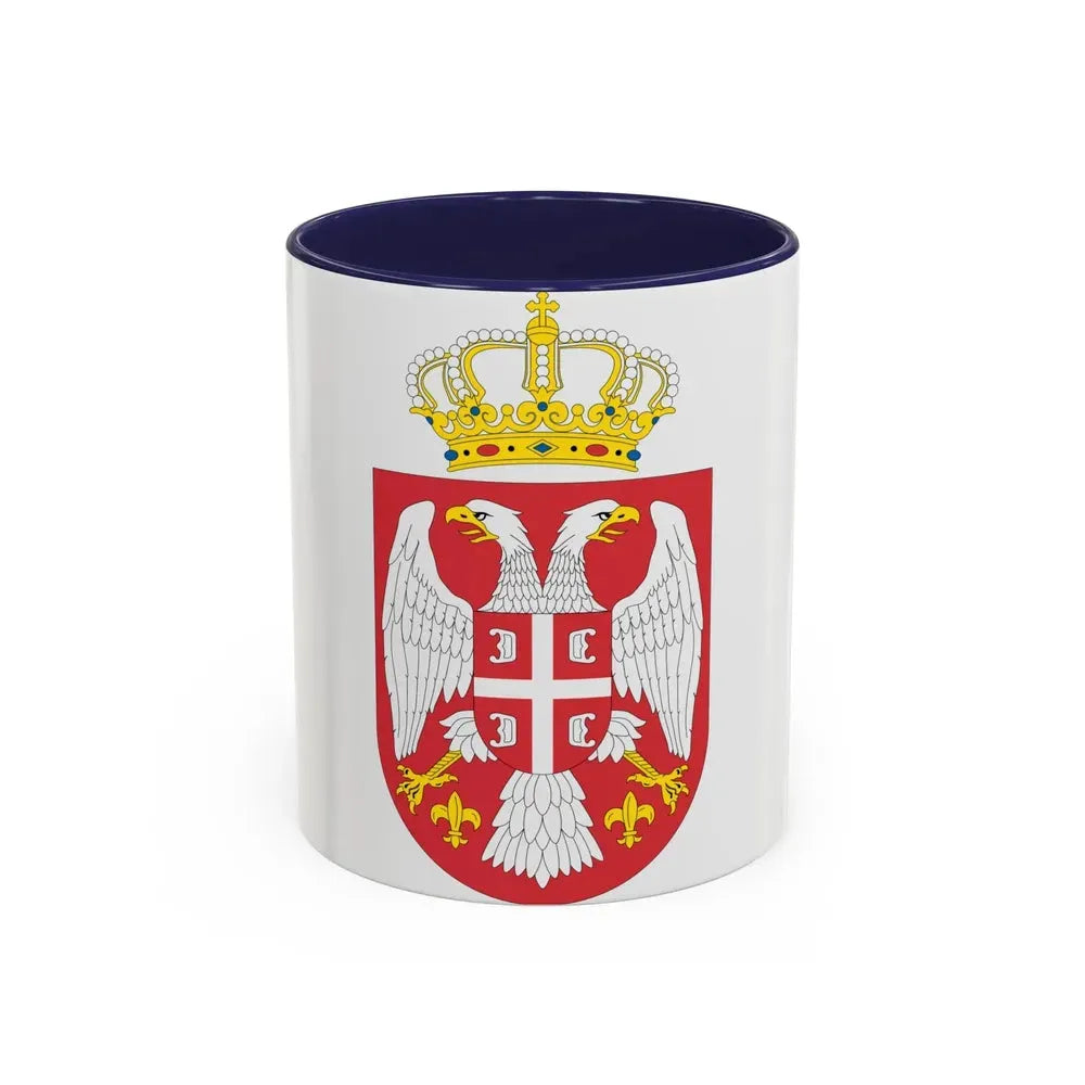 Coat of arms of Serbia small (2004 - 2010) - Accent Coffee Mug 11oz Navy - Go Mug Yourself