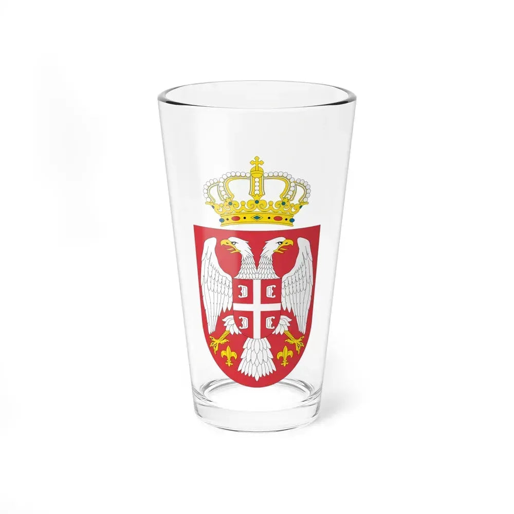 Coat of arms of Serbia small (2004 - 2010) - Pint Glass 16oz 16oz - Go Mug Yourself
