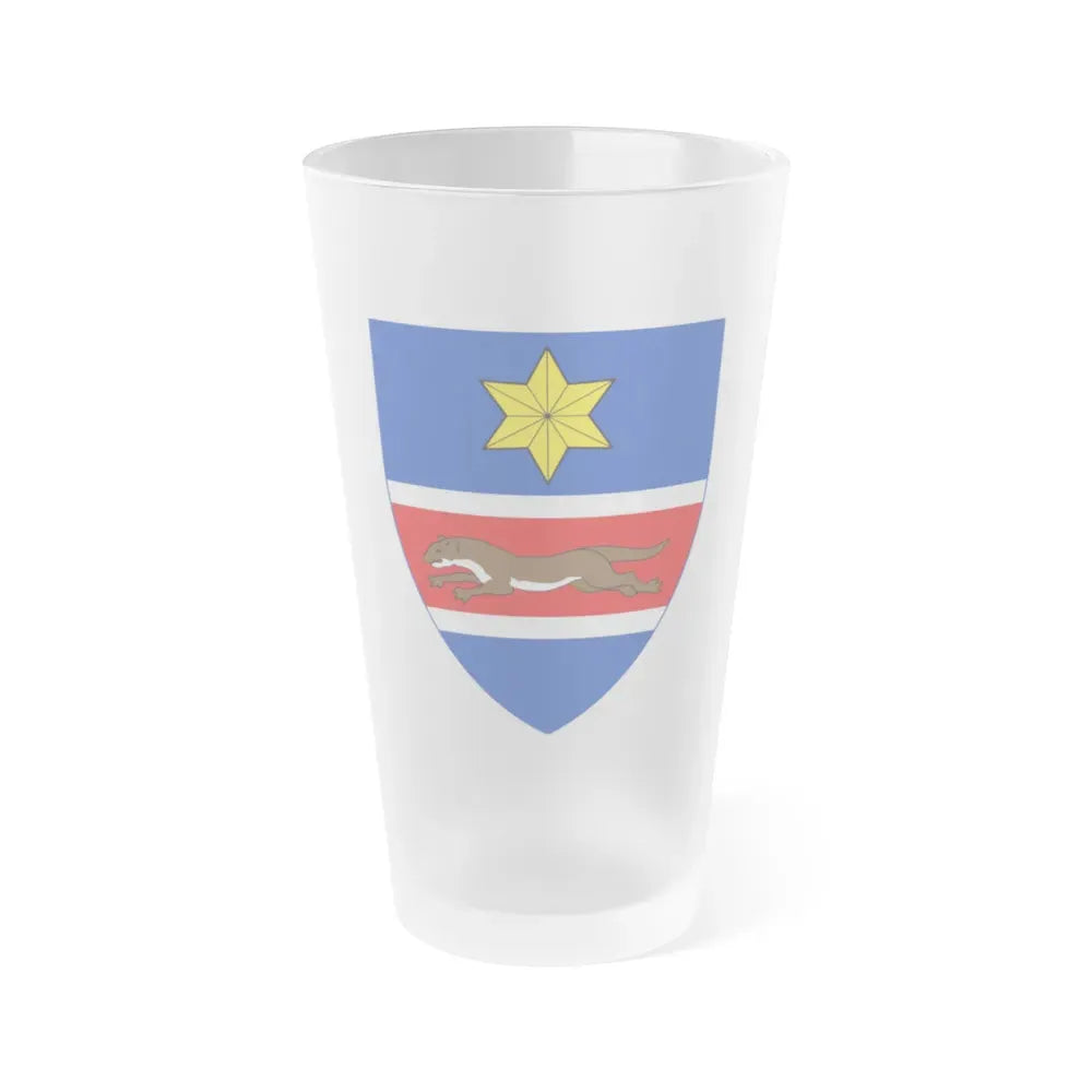 Coat of Arms of Slavonia - Frosted Pint Glass 16oz Default Title - Go Mug Yourself