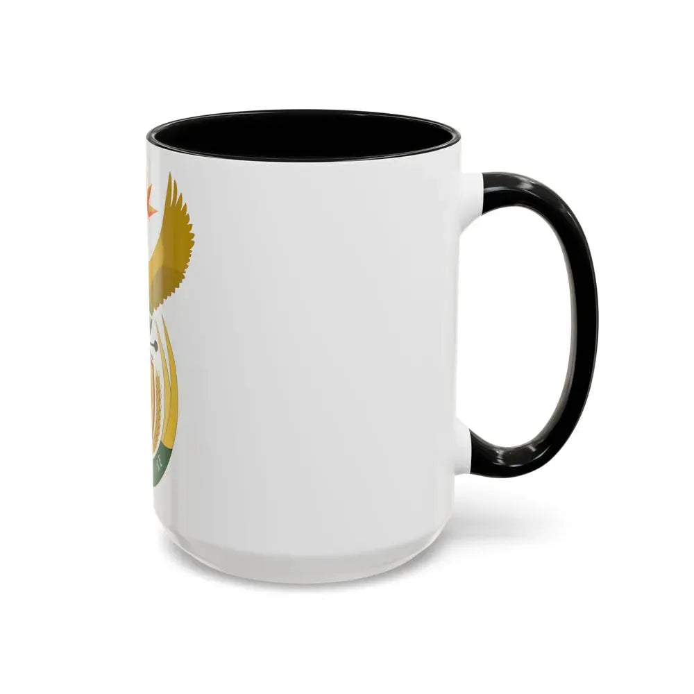 Coat of arms of South Africa - Accent Coffee Mug - Go Mug Yourself