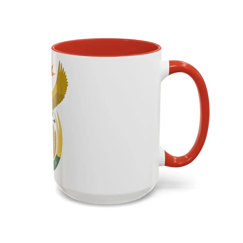 Coat of arms of South Africa - Accent Coffee Mug - Go Mug Yourself
