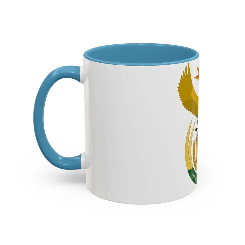 Coat of arms of South Africa - Accent Coffee Mug - Go Mug Yourself