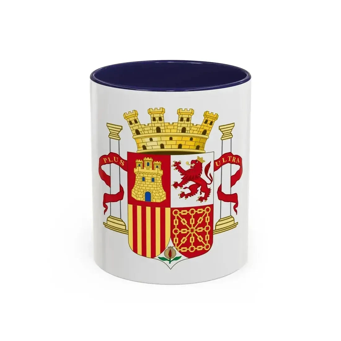 Coat of Arms of Spain (1868-1870 and 1873-1874) - Accent Coffee Mug 11oz Navy - Go Mug Yourself