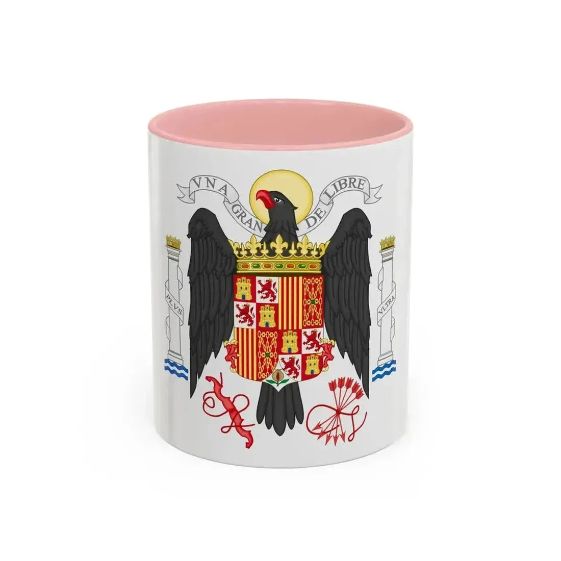 Coat of Arms of Spain (1939-1945) - Accent Coffee Mug 11oz Pink - Go Mug Yourself