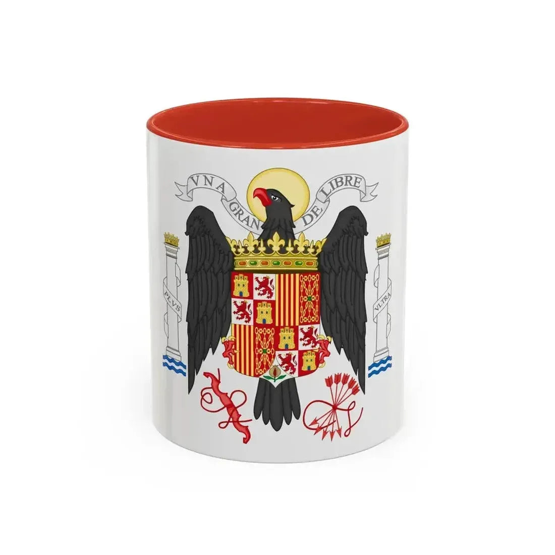 Coat of Arms of Spain (1939-1945) - Accent Coffee Mug 11oz Red - Go Mug Yourself
