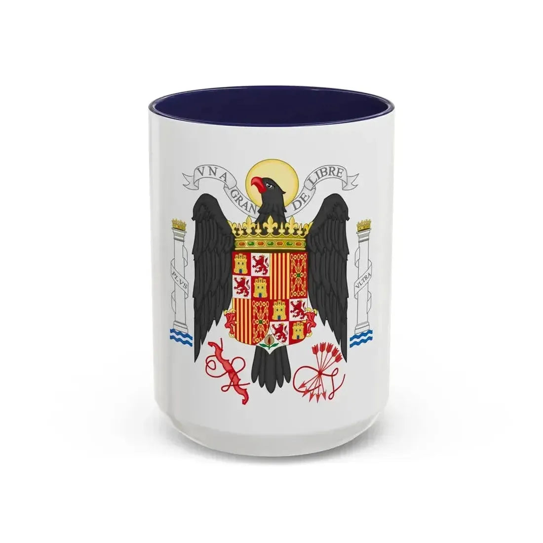 Coat of Arms of Spain (1939-1945) - Accent Coffee Mug 15oz Navy - Go Mug Yourself