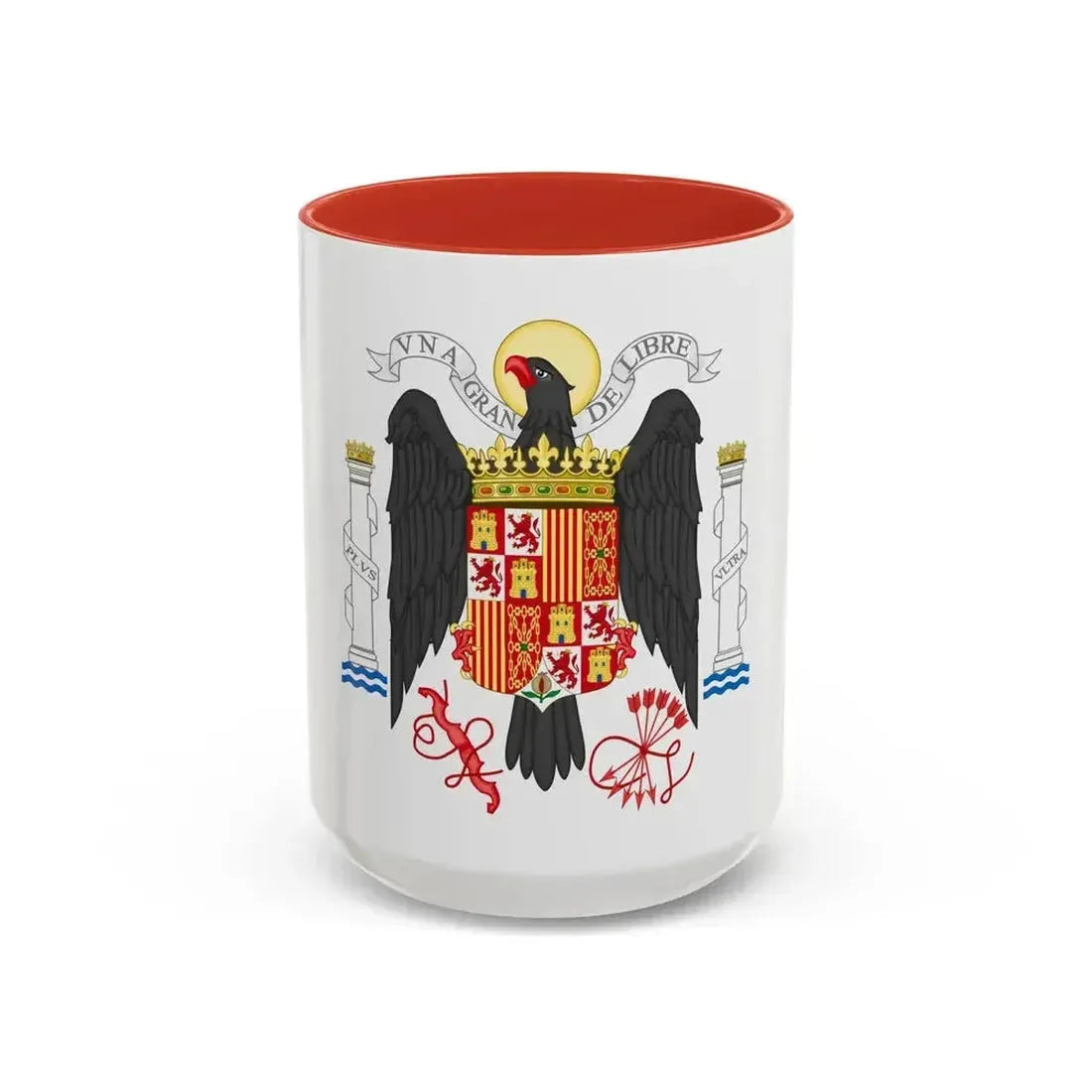 Coat of Arms of Spain (1939-1945) - Accent Coffee Mug 15oz Red - Go Mug Yourself