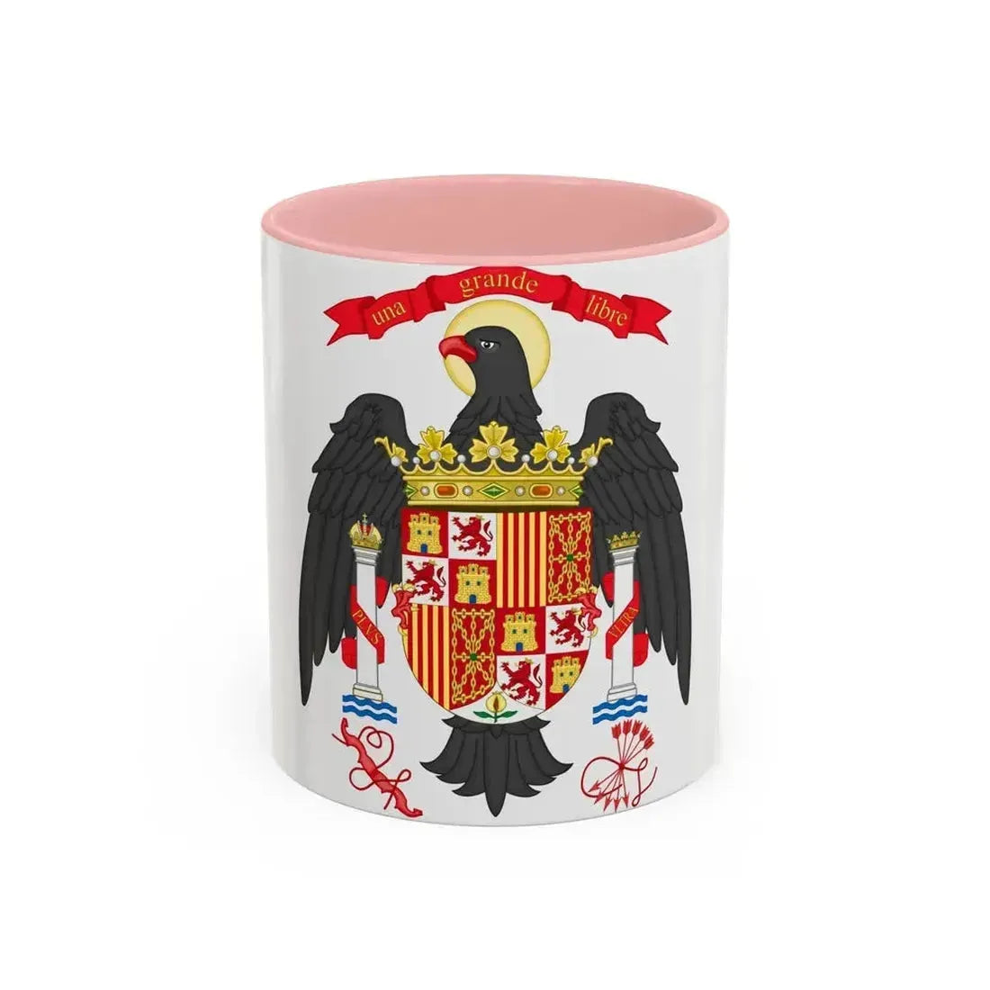 Coat of Arms of Spain (1977-1981) - Accent Coffee Mug 11oz Pink - Go Mug Yourself