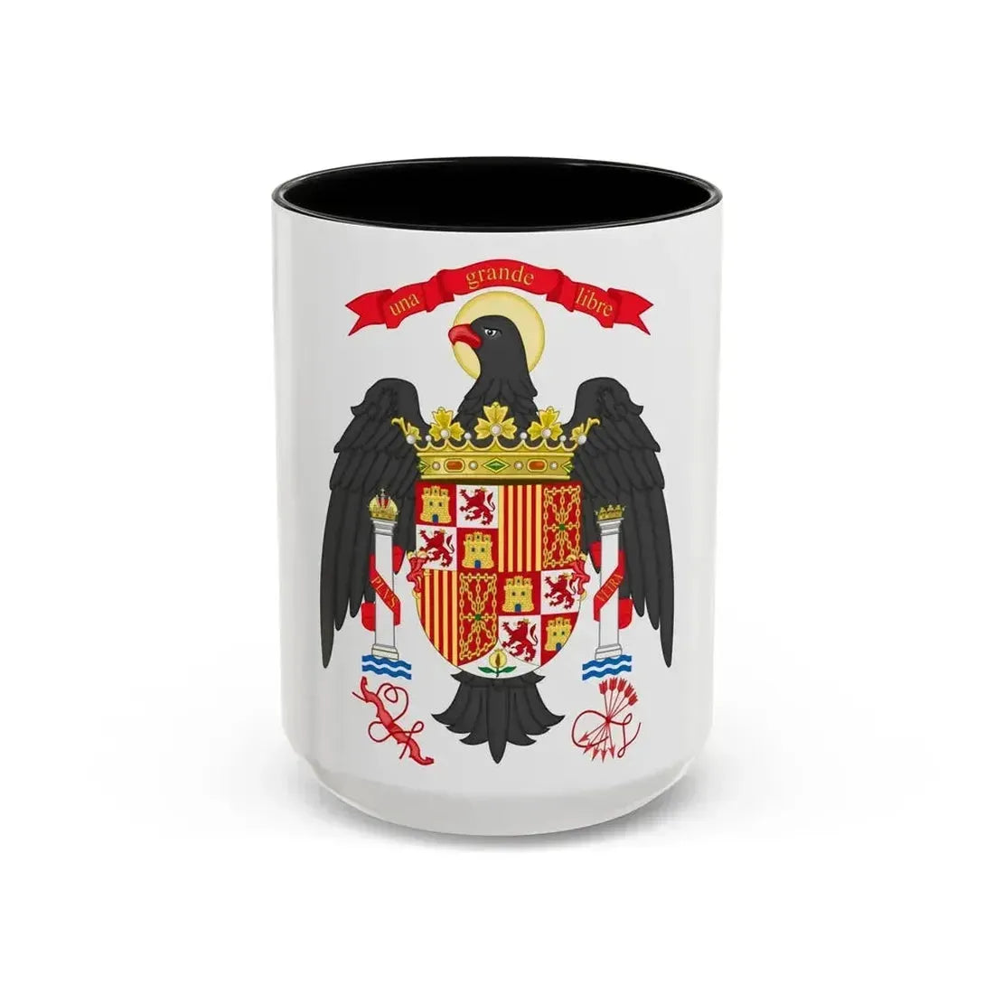 Coat of Arms of Spain (1977-1981) - Accent Coffee Mug 15oz Black - Go Mug Yourself