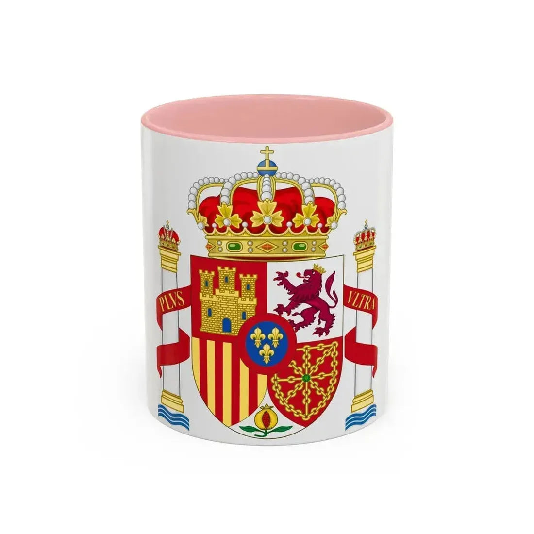 Coat of Arms of Spain - Accent Coffee Mug 11oz Pink - Go Mug Yourself