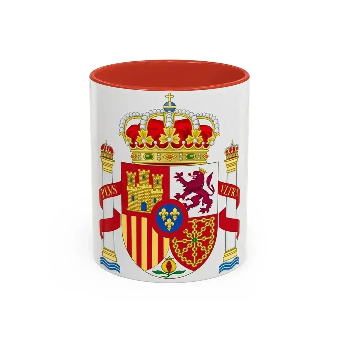 Coat of Arms of Spain - Accent Coffee Mug 11oz Red - Go Mug Yourself