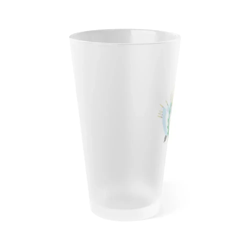 Coat of Arms of State of Buenos Ayres - Frosted Pint Glass 16oz - Go Mug Yourself