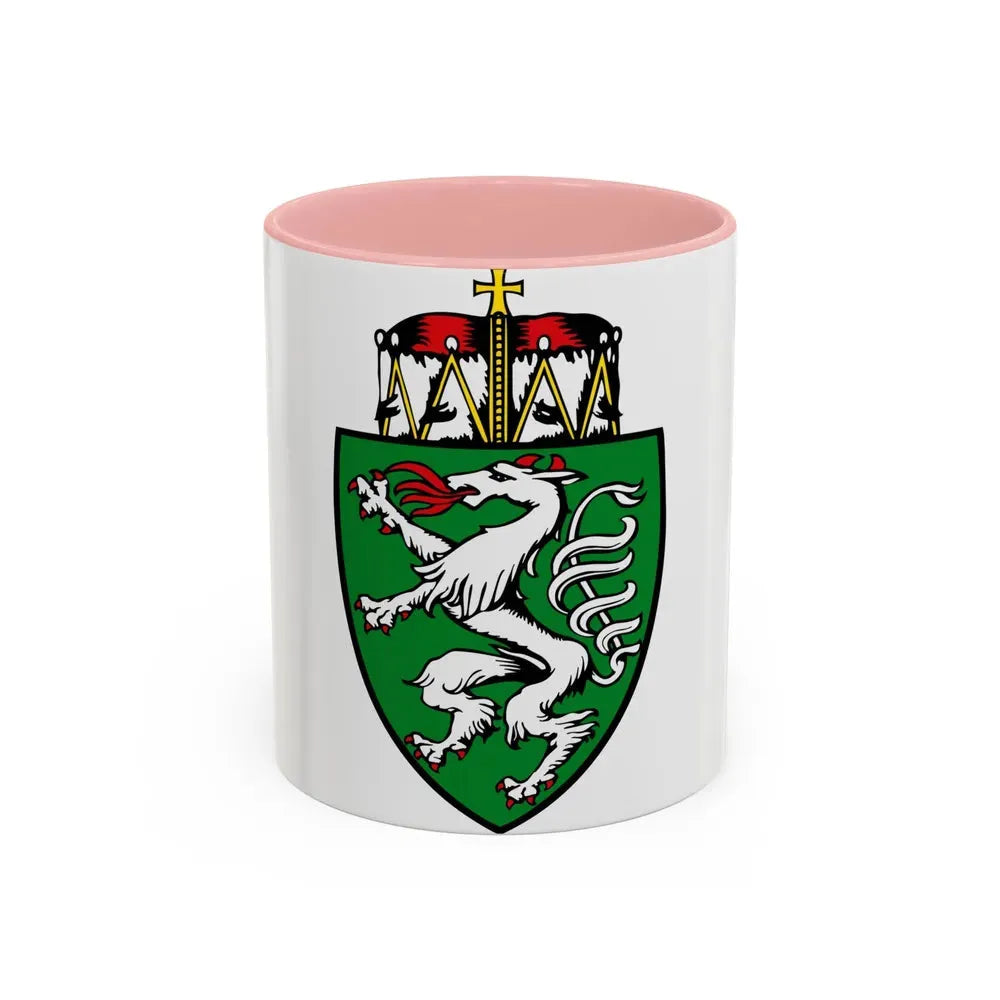 Coat of Arms of Steiermark Austria - Accent Coffee Mug 11oz Pink - Go Mug Yourself