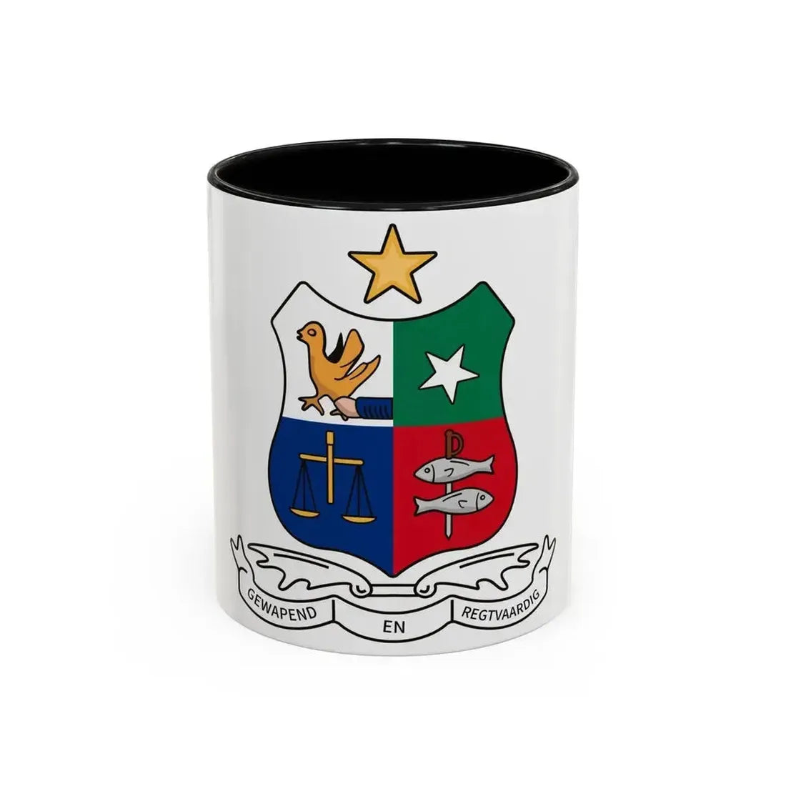 Coat of arms of Stellaland - Accent Coffee Mug 11oz Black - Go Mug Yourself