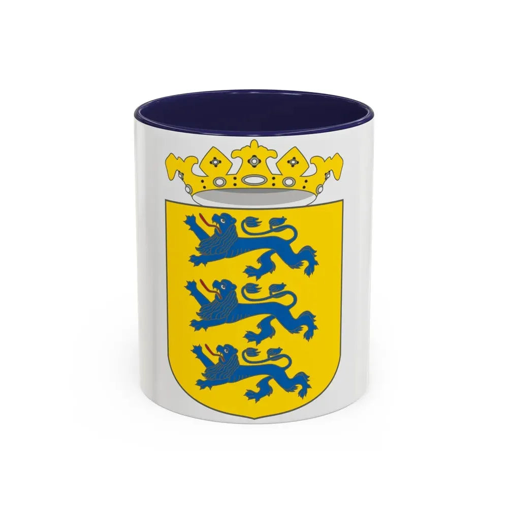 Coat of arms of Swedish Estonia - Accent Coffee Mug 11oz Navy - Go Mug Yourself