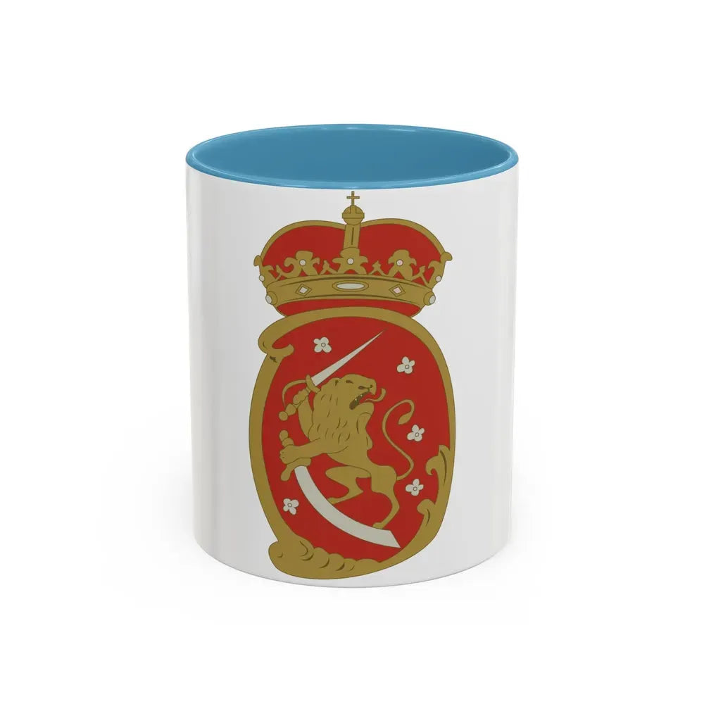 Coat of arms of Swedish Finland - Accent Coffee Mug 11oz Light Blue - Go Mug Yourself