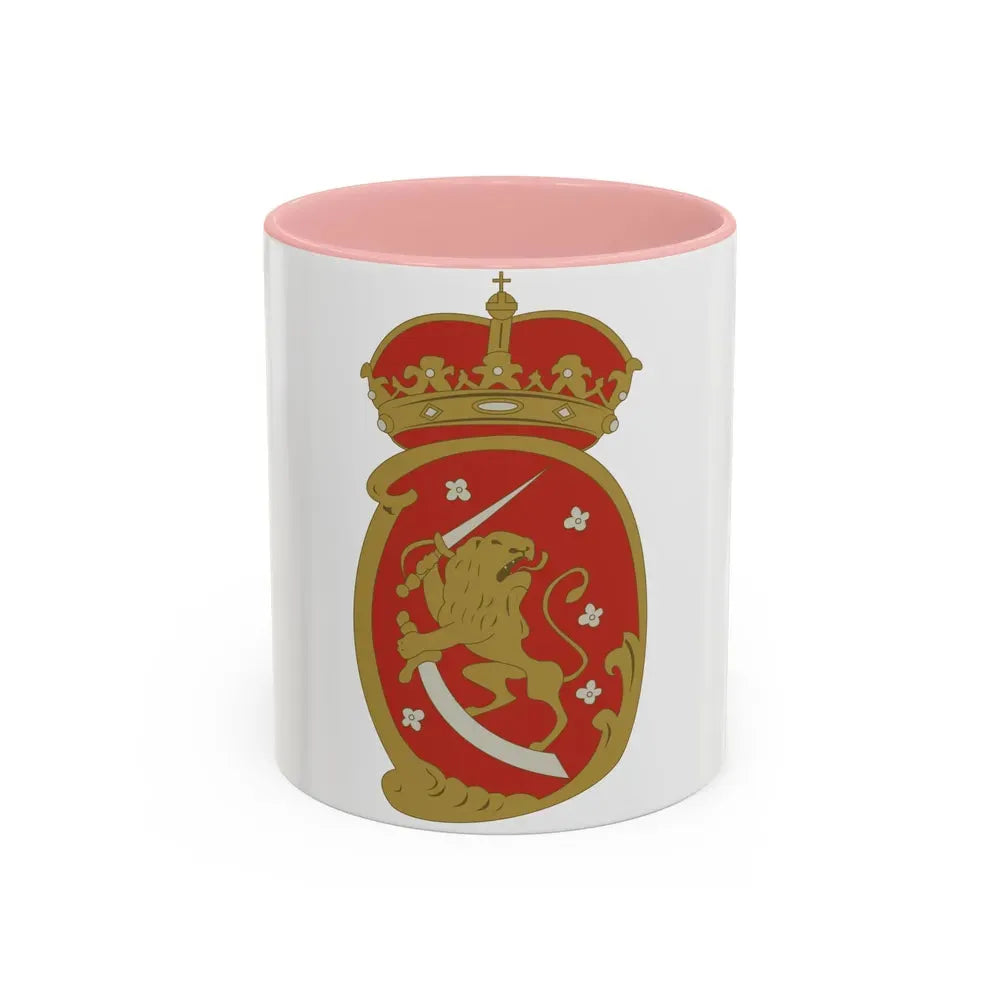 Coat of arms of Swedish Finland - Accent Coffee Mug 11oz Pink - Go Mug Yourself
