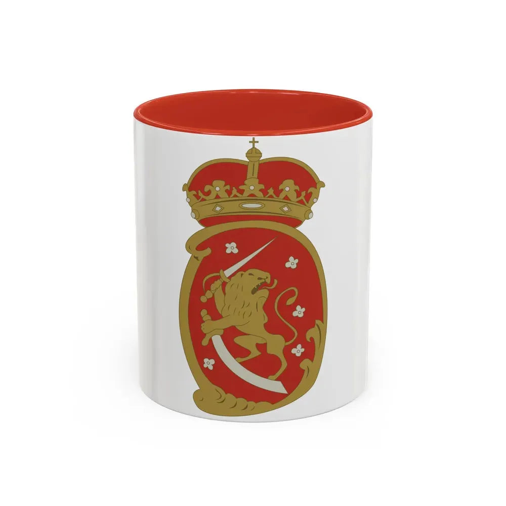 Coat of arms of Swedish Finland - Accent Coffee Mug 11oz Red - Go Mug Yourself