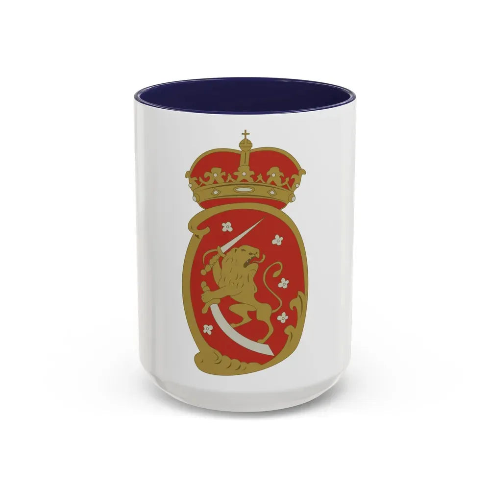 Coat of arms of Swedish Finland - Accent Coffee Mug 15oz Navy - Go Mug Yourself