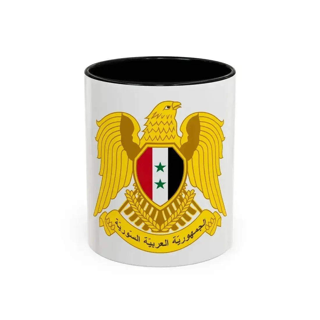 Coat of arms of Syria - Accent Coffee Mug 11oz Black - Go Mug Yourself