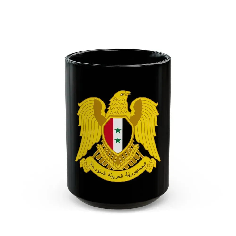 Coat of arms of Syria - Black Coffee Mug 15oz - Go Mug Yourself