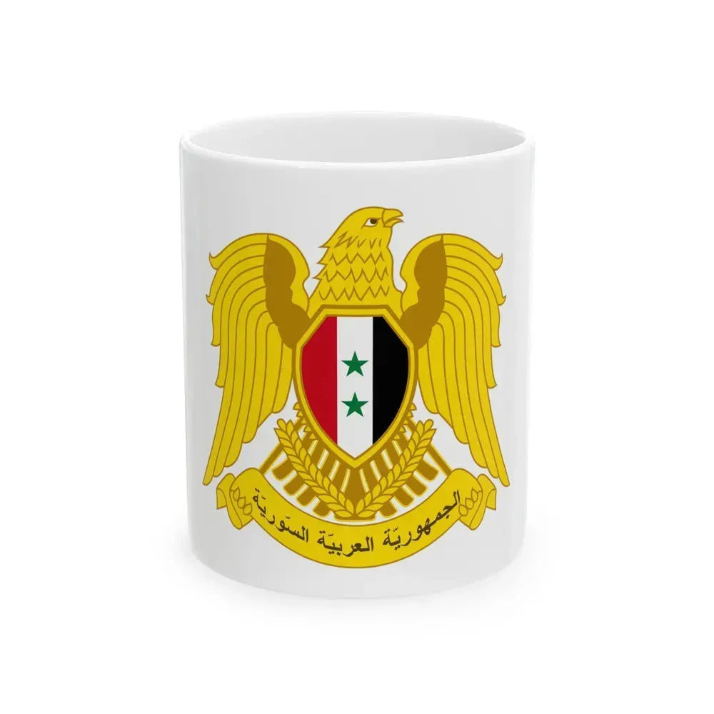 Coat of arms of Syria - White Coffee Mug 11oz - Go Mug Yourself