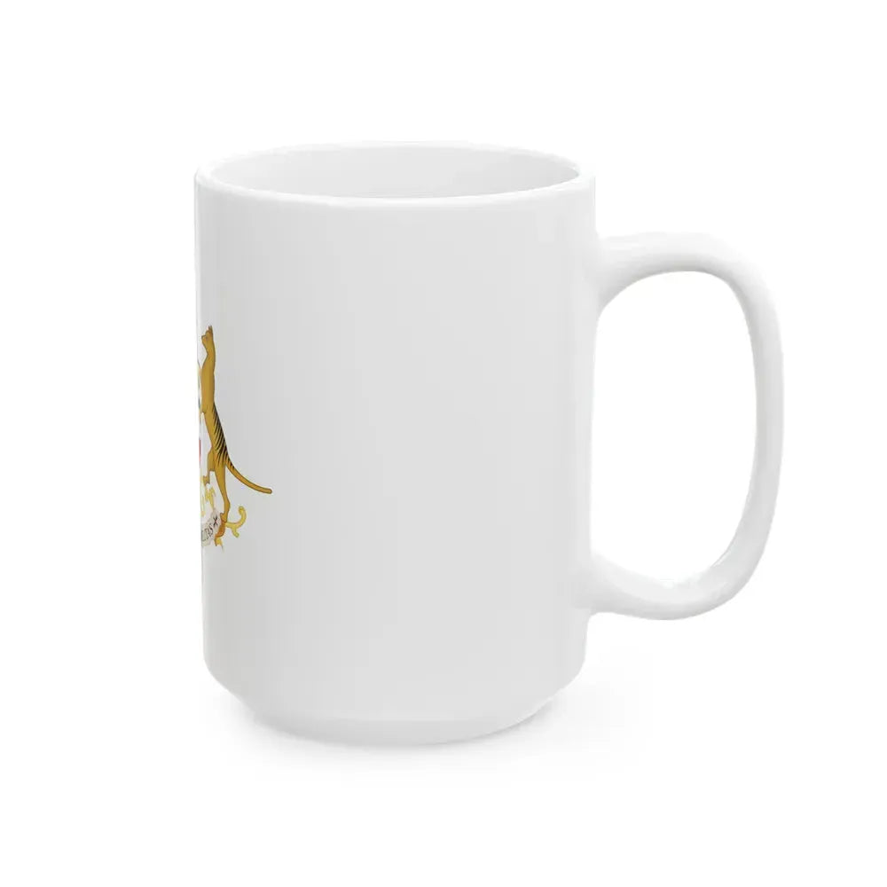 Coat of arms of Tasmania - White Coffee Mug - Go Mug Yourself