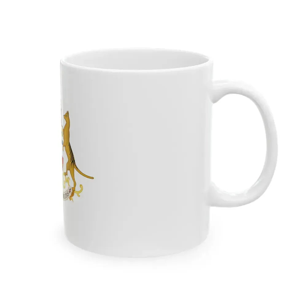 Coat of arms of Tasmania - White Coffee Mug - Go Mug Yourself
