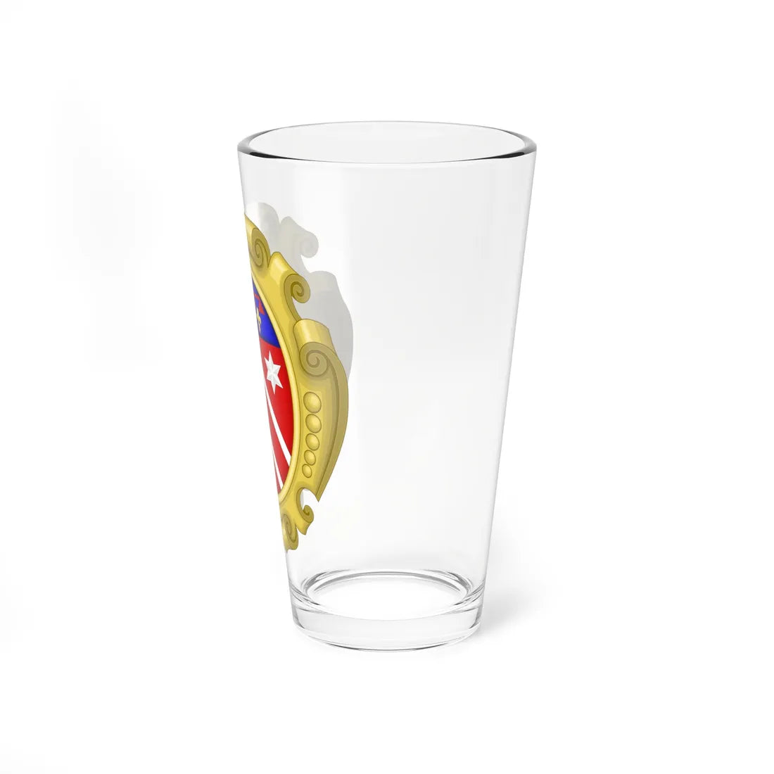 Coat of arms of th Bonaparte family in San Miniato Scala (Italy) (Coat of Arms) Pint Glass 16oz - Go Mug Yourself