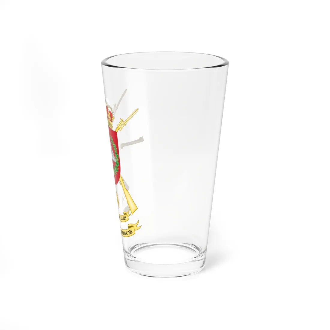 Coat of Arms of the 12th Mechanized Infantry Brigade Guadarrama (Spain) (Coat of Arms) Pint Glass 16oz - Go Mug Yourself
