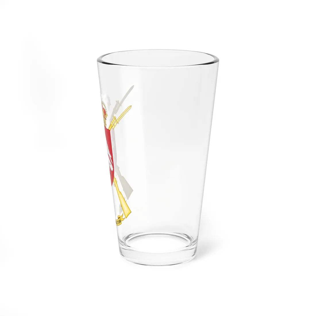 Coat of Arms of the 1st-50 Protected Infantry Battalion Ceriñola (Spain) (Coat of Arms) Pint Glass 16oz - Go Mug Yourself