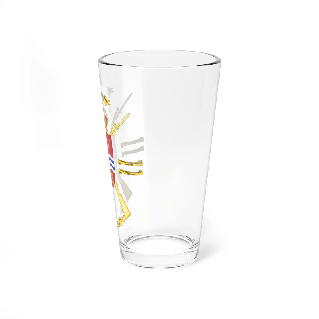 Coat of Arms of the 45th Infantry Regiment Garellano (Spain) (Coat of Arms) Pint Glass 16oz - Go Mug Yourself