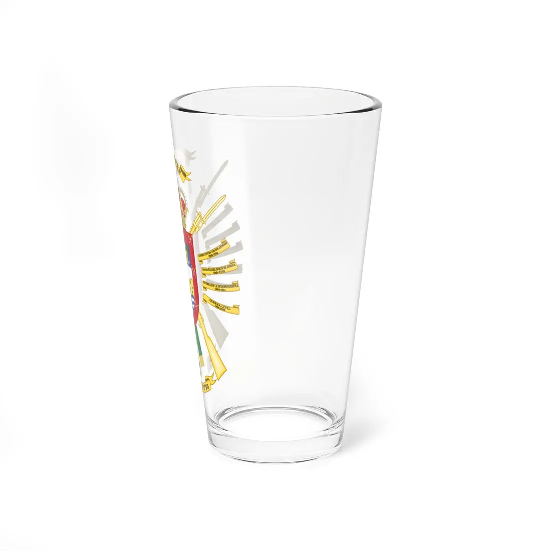 Coat of Arms of the 50th Infantry Regiment Canarias (Spain) (Coat of Arms) Pint Glass 16oz - Go Mug Yourself