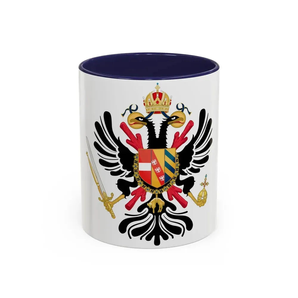 Coat of arms of the Austrian Netherlands - Accent Coffee Mug 11oz Navy - Go Mug Yourself